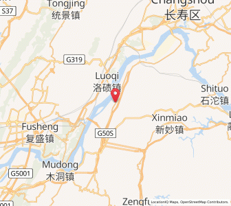Map of Maliuzui, Chongqing