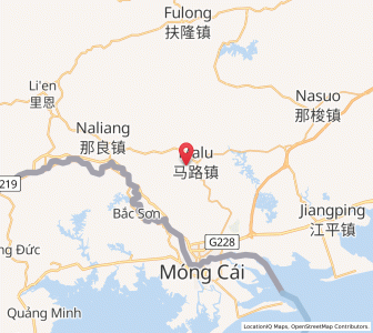 Map of Malu, Guangxi