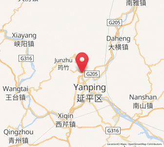 Map of Mangdang, Fujian