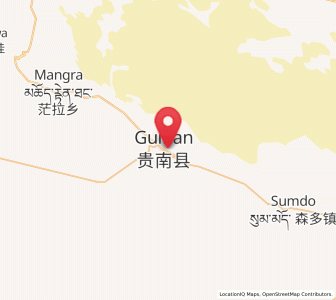 Map of Mangqu, Qinghai