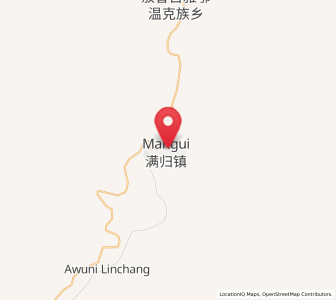 Map of Mangui, Inner Mongolia