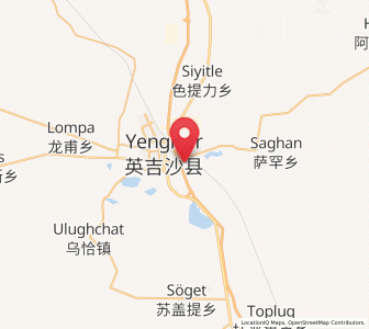 Map of Mangxing, Xinjiang
