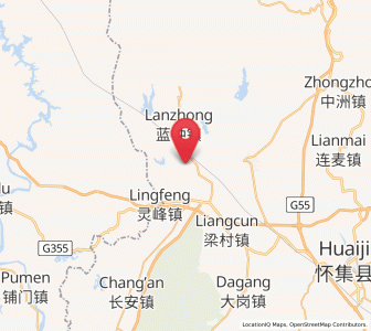 Map of Maning, Guangdong