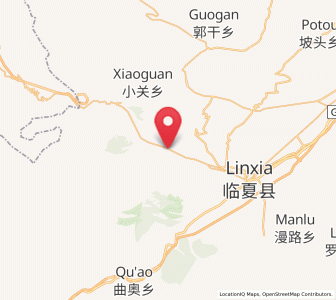 Map of Manisi, Gansu