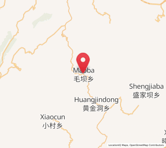 Map of Maoba, Hubei