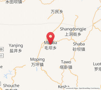 Map of Maoba, Hunan