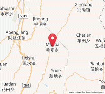 Map of Maoba, Chongqing