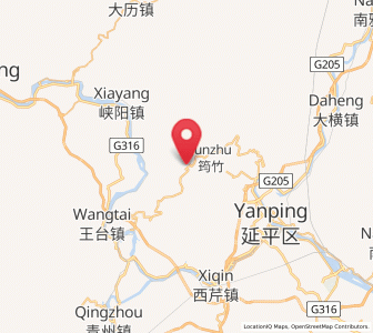 Map of Maodi, Fujian