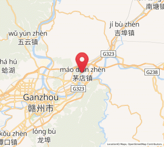 Map of Maodian, Jiangxi