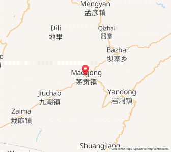 Map of Maogong, Guizhou