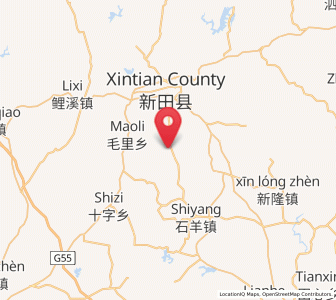 Map of Maojia, Hunan
