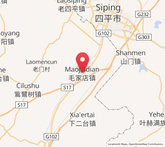 Map of Maojiadian, Liaoning