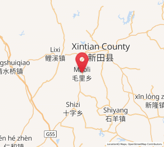 Map of Maoli, Hunan