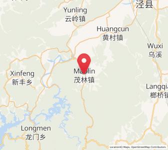 Map of Maolin, Anhui