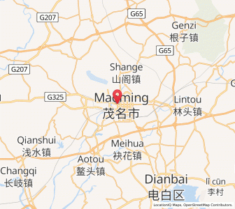 Map of Maoming, Guangdong