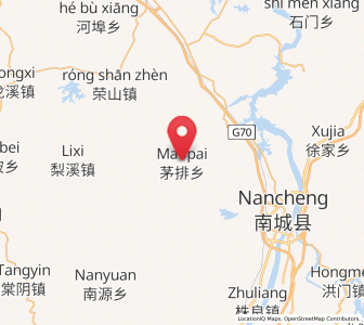 Map of Maopai, Jiangxi
