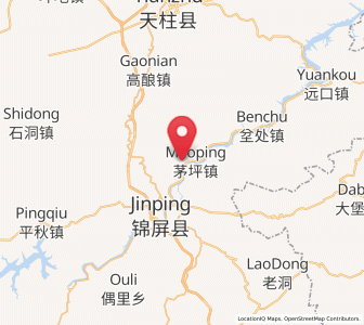 Map of Maoping, Guizhou