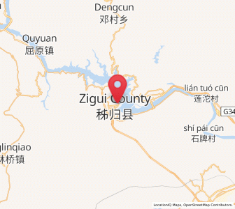 Map of Maoping, Hubei