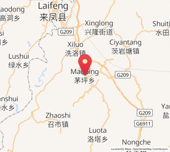 Map of Maoping, Hunan