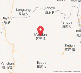 Map of Maotian, Guizhou