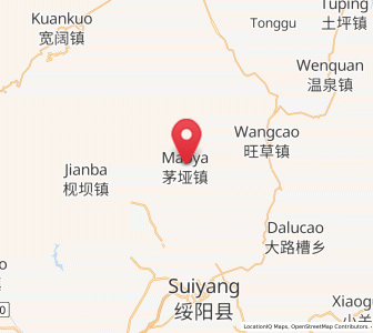 Map of Maoya, Guizhou