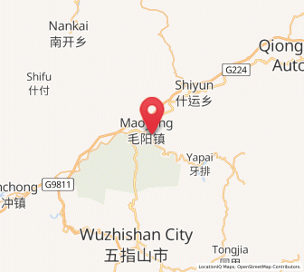 Map of Maoyang, Hainan