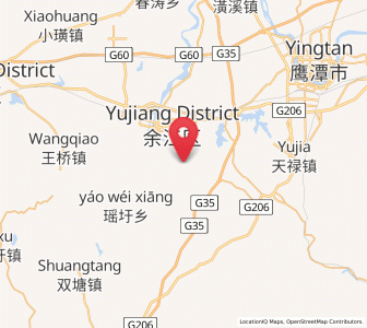 Map of Maquanzhen, Jiangxi