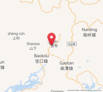 Map of Mashan, Guangdong