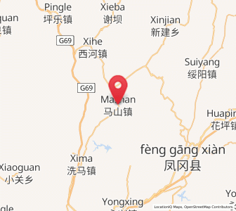 Map of Mashan, Guizhou