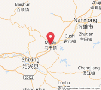 Map of Mashi, Guangdong