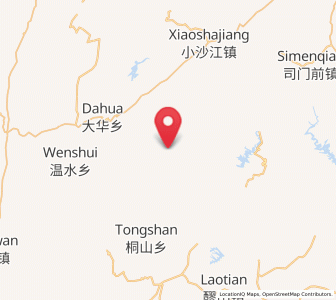 Map of Matangshan, Hunan
