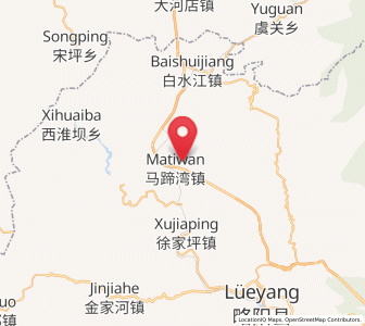 Map of Matiwan, Shaanxi