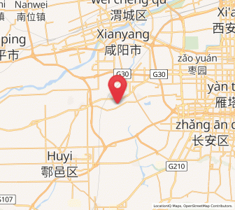 Map of Mawang, Shaanxi