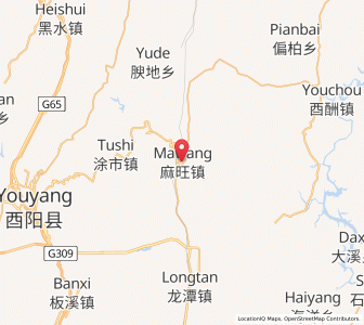 Map of Mawang, Chongqing