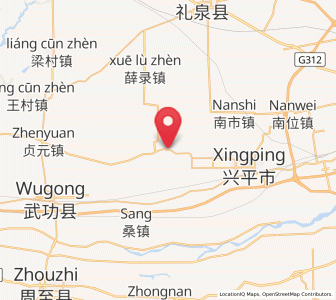 Map of Mawei, Shaanxi