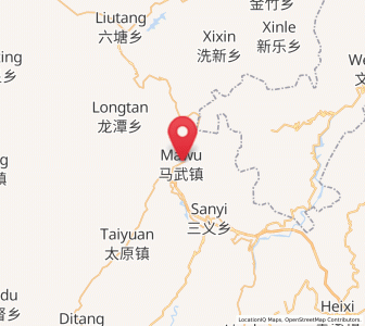 Map of Mawu, Chongqing