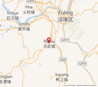 Map of Mawu, Chongqing