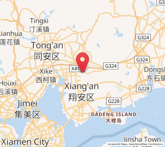 Map of Maxiang, Fujian
