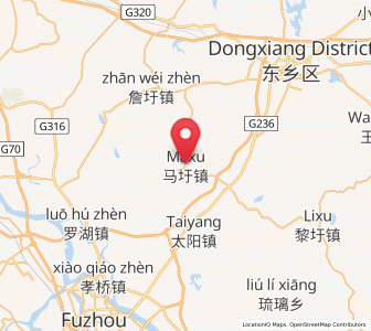 Map of Maxu, Jiangxi