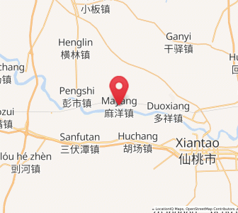 Map of Mayang, Hubei