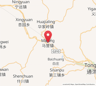 Map of Maying, Gansu