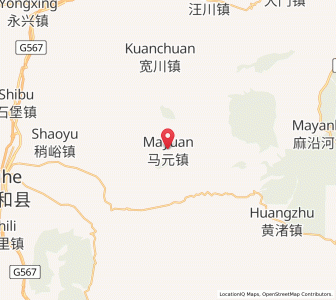 Map of Mayuan, Gansu