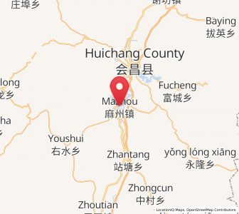 Map of Mazhou, Jiangxi
