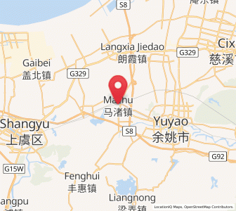 Map of Mazhu, Zhejiang