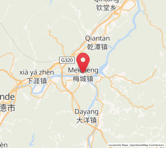 Map of Meicheng, Zhejiang