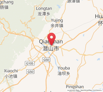 Map of Meicheng, Anhui