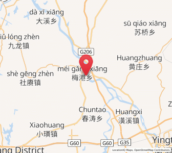 Map of Meigang, Jiangxi