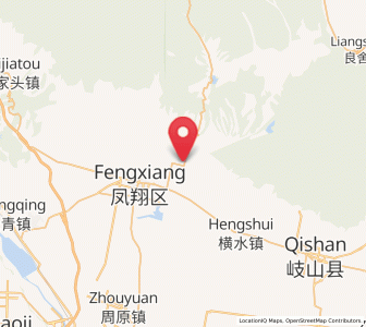 Map of Meiganqiao, Shaanxi