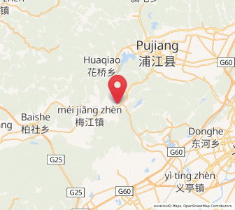 Map of Meijiang, Zhejiang