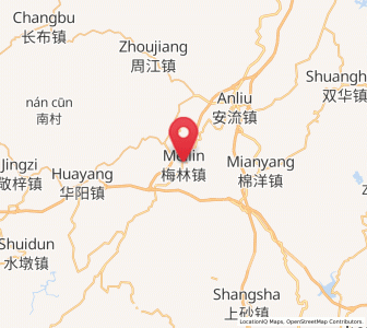 Map of Meilin, Guangdong